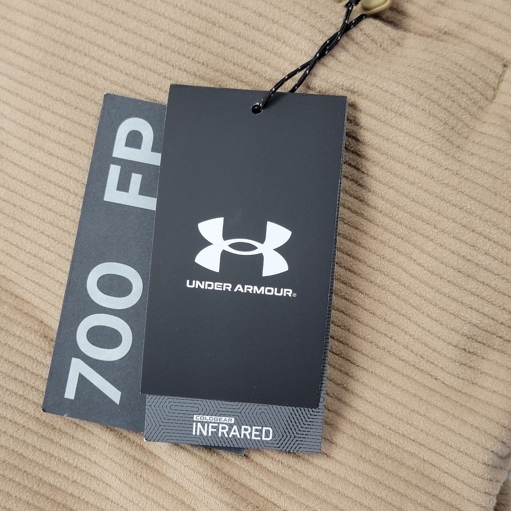 Under Armour Limitless Down Puffer Corduroy Jacket 700 FP Hooded Womens Sz M NEW - Picture 6 of 11
